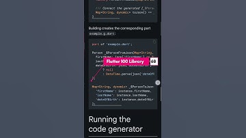 json_serializable Library in Flutter #programming #dart #flutter #coding #flutterplugin