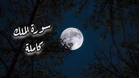 سورة الملك كاملة بصوت هادئ قبل النوم😴 | المنجية من عذاب القبر 