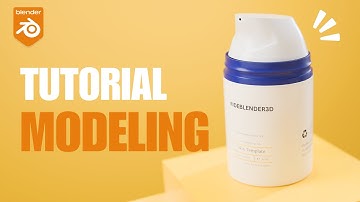 Cosmetic Bottle Modeling & Texturing in Blender | Full Process Tutorial