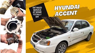 DIY | Full service for the classic Hyundai Accent at home | #accent #hyundai