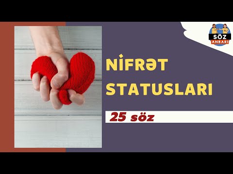 Nifrət statusları | Qisas statusları | Qısa sözlər