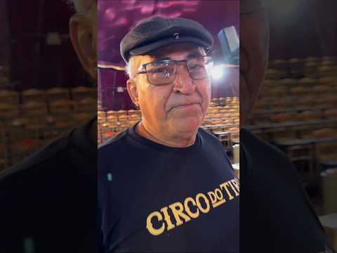 Tirullipa mostrando o bastidores do Circo