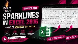 Sparklines in Excel 2016 | Complete Tutorial for Beginners to Advanced with Dashboard Examples
