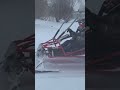 Go Kart in Snow on Skis &amp; Tracks #gokart #snow