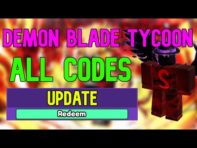 Demon Blade Tycoon codes [UPDATE] (July 2023)