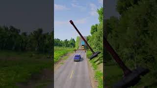 Cars vs Spinning giant hammer #1058 #beamngdrive