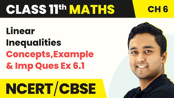 Linear Inequalities - Concepts, Example & Imp Ques Ex 6.1 | Class 11 Maths Chapter 6 | CBSE 2024-25