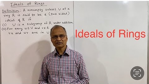Ideals of Rings: Definition, examples and problems. Lecture 8.