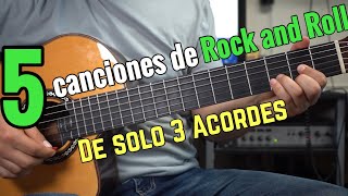 5 Canciones de ROCK and ROLL con 3 Acordes