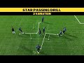 Star Passing Drill | 2 Variations | Football/Soccer Training