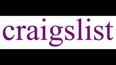 Video 3 Craiglist Setup