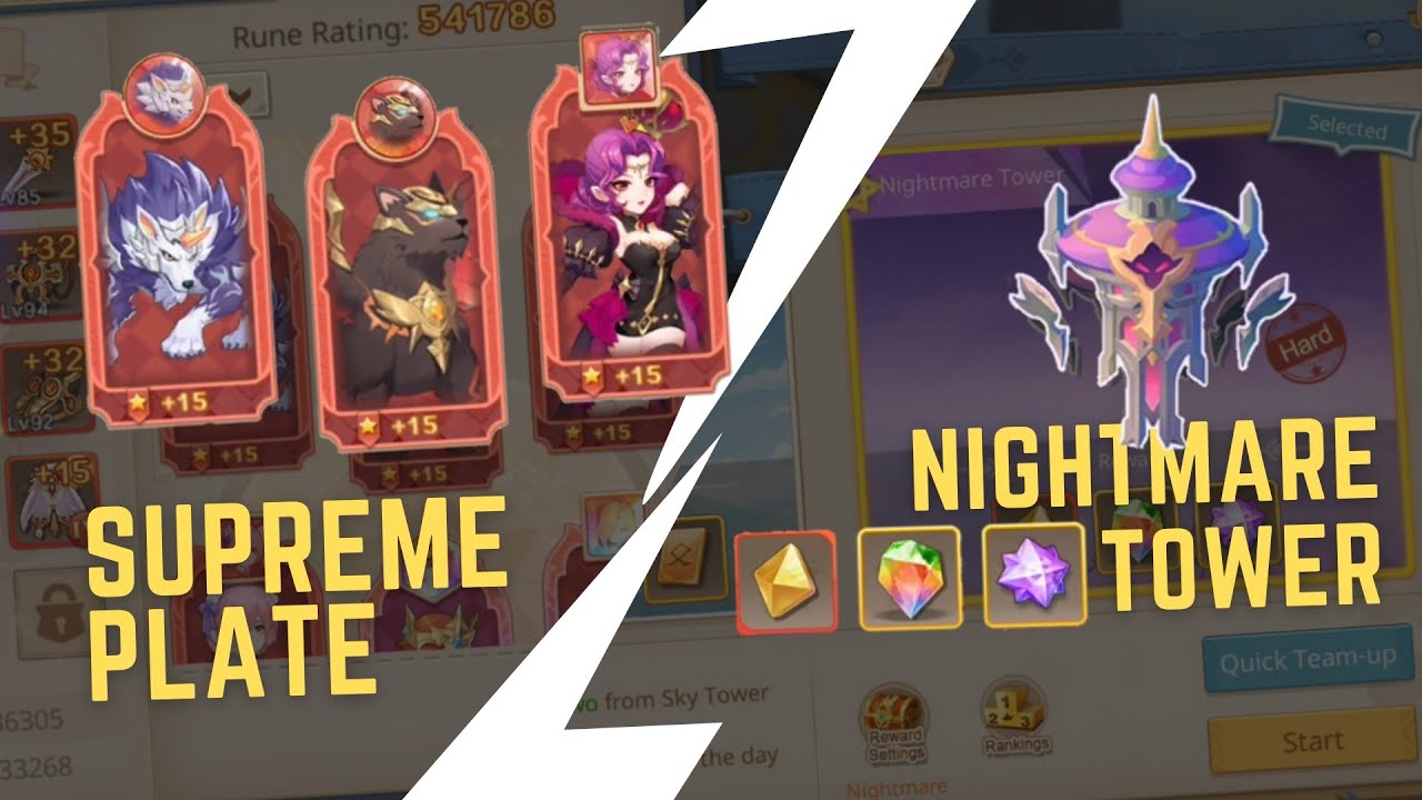 Lv85 : Supreme Plate & Nightmare Tower 1-5 Floor - Cloud Song / Guardians Of Cloudia #62