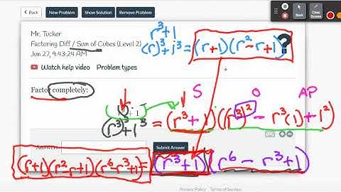 Polynomial Factoring Techniques | Sum and Difference of Cubes with Subsequent Factoring Completely