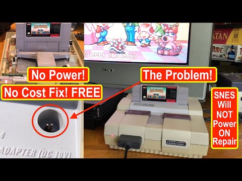 How to repair Super Nintendo with NO power! SNES Troubleshooting Steps taken and behind the scenes