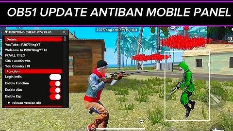Free Fire Antiban Panel ☠️ Location + Aimbot Injector 🔥 |  Antiban All Rank Working | OB51 Updated