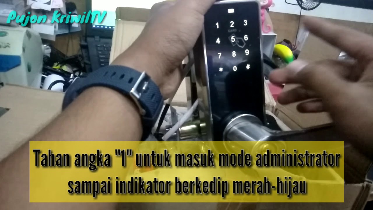 Cara Ganti Pin/Password Gagang Pintu Elektrik Touchscreen Digital 