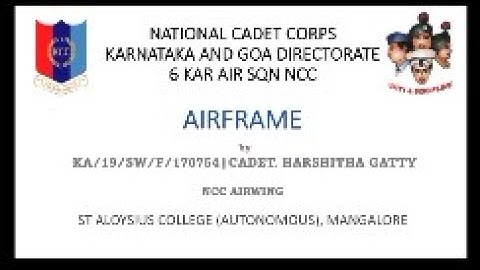 Special Subject Video Lecture 11: Airframe - Part 2