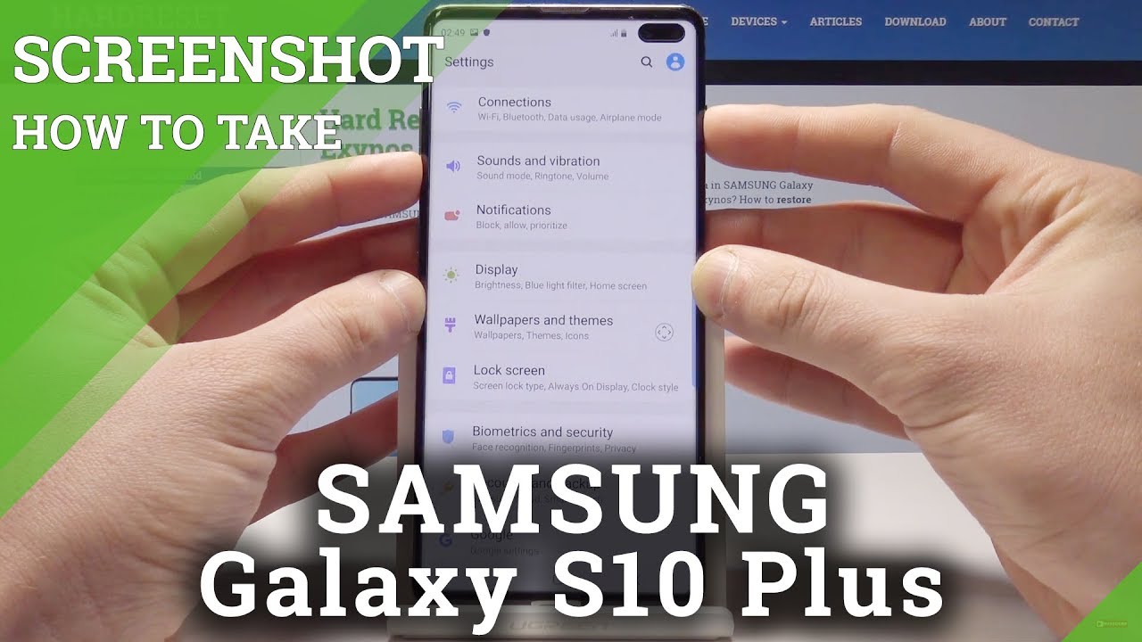 How to Take Screenshot on SAMSUNG Galaxy S10 Plus