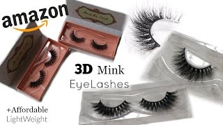 Amazon 3D MINK EYELASHES |Affordable | 1st Impression |Review