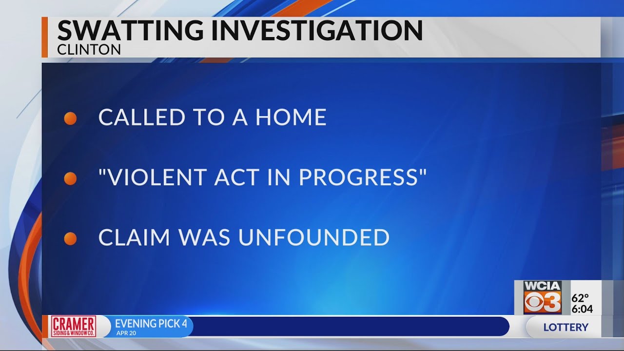 Clinton Police respond to false alarm caused by swatting - YouTube