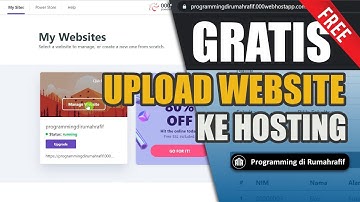 CARA UPLOAD WEBSITE KE HOSTING GRATIS // Langkah-langkah Mudah Upload Website ke 000webhost