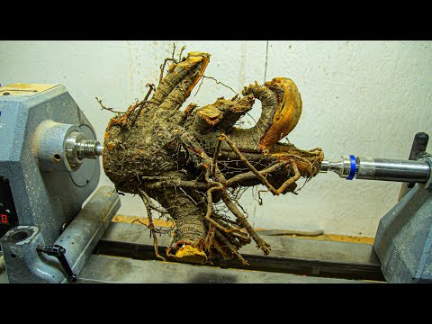 Woodturning – Rooty Firewood to Beautiful Vase