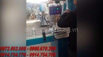 Dây chuyền rửa chiết đóng nắp chai nước tinh khiết tự động | Công Ty TNHH Công Nghệ Máy Việt Trung