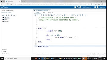 Concatenate 1 to 10 numbers into a single observation separated by comma.
