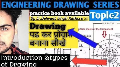 INDUSTRIAL DRAWING in hindi topic-2 INTRODUCTION &TYPES BY ER. BALWANT SINGH RATHORE SIR