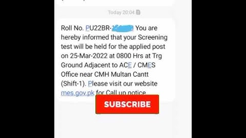 MES Screening Test Messages 2022 | MES SMS | MES Written Test messages | jobs4me