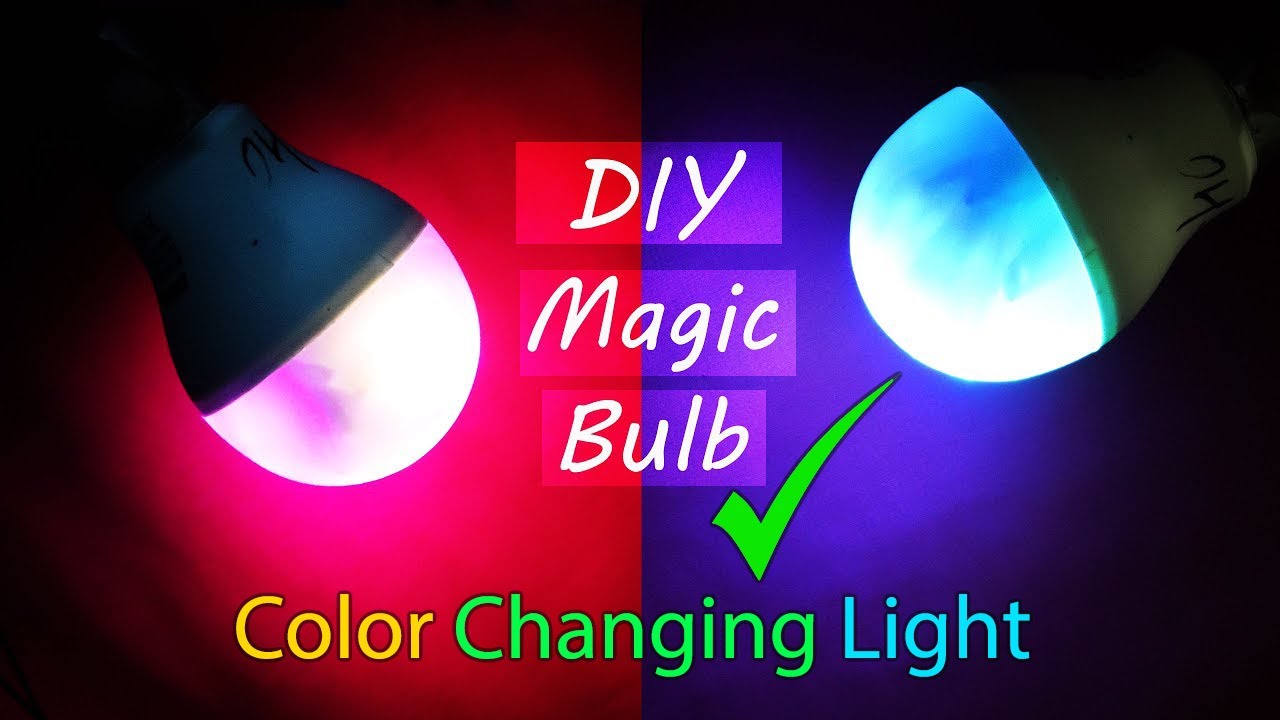 Color Changing Light Bulb - DIY - YouTube