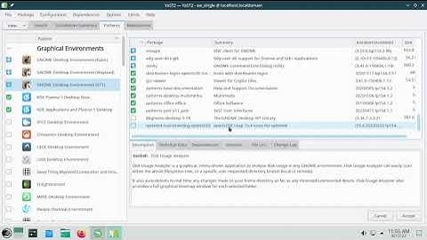 Installation of Gnome Desktop using Yast Software Manager in OpenSuse 15.4