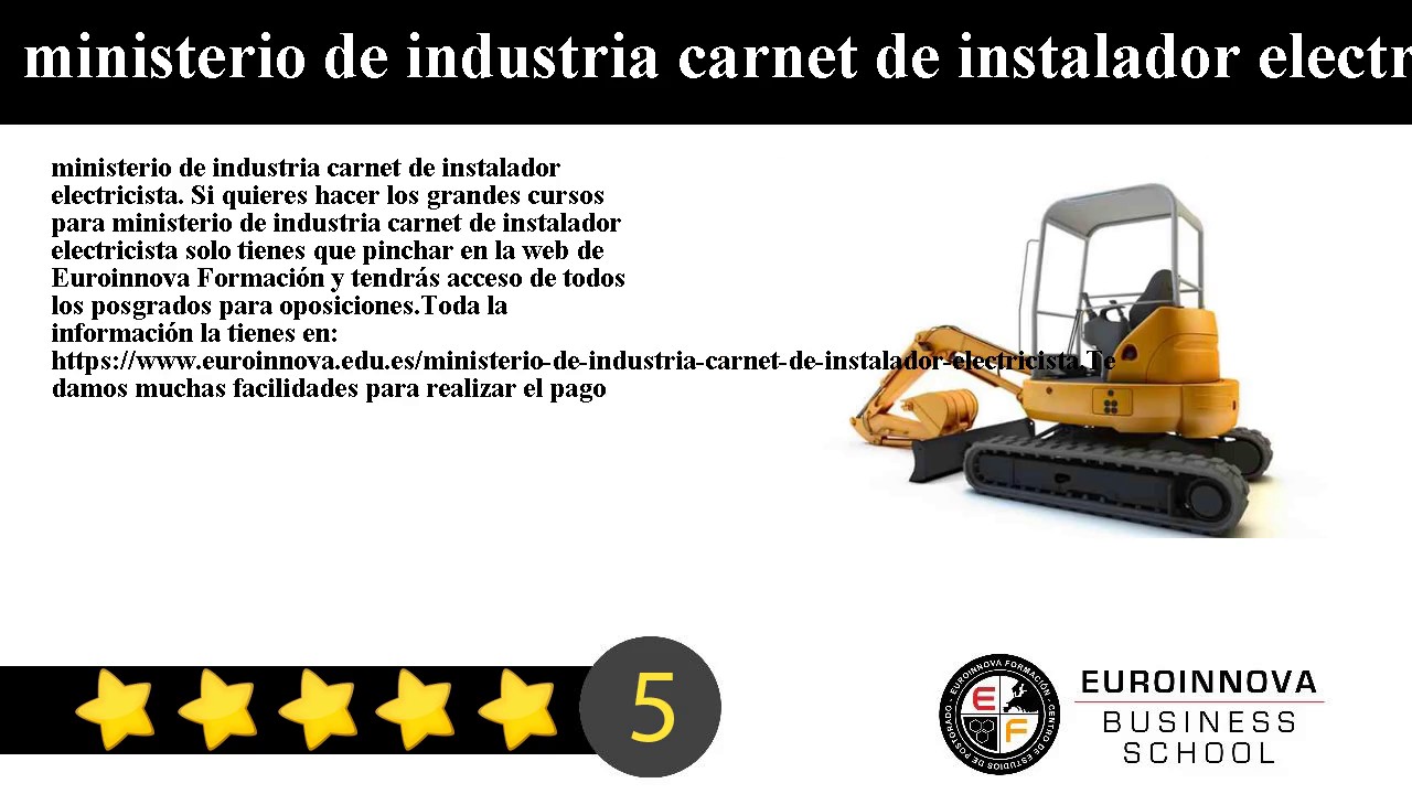 ministerio de industria de instalador electricista YouTube ministerio de industria de instalador electricista YouTube