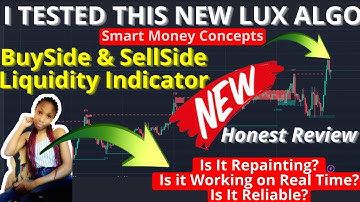 I Tested New Luxalgo Buyside & Sellside Liquidity Indicator In Tradingview For Forex&Cryptos.