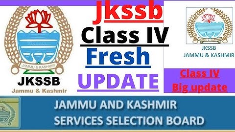 Jkssb class IV latest update. jkssb class IV 2nd list. jkssb class IV today update. #jkssb #kashmir