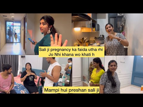 Sali ji pregnancy ka ￼bahut faida utha rahi hai 🥰😇 #ytshorts #vlog #minivlog #viral