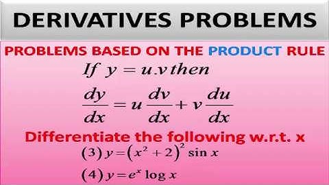 DERIVATIVES USING PRODUCT RULE PART 3