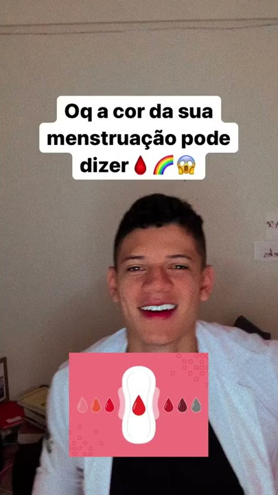 O que a cor da menstruação pode dizer #saude #dicas #curiosidades