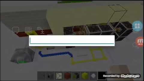 2x2 flush piston door in Minetest (Mesecon)