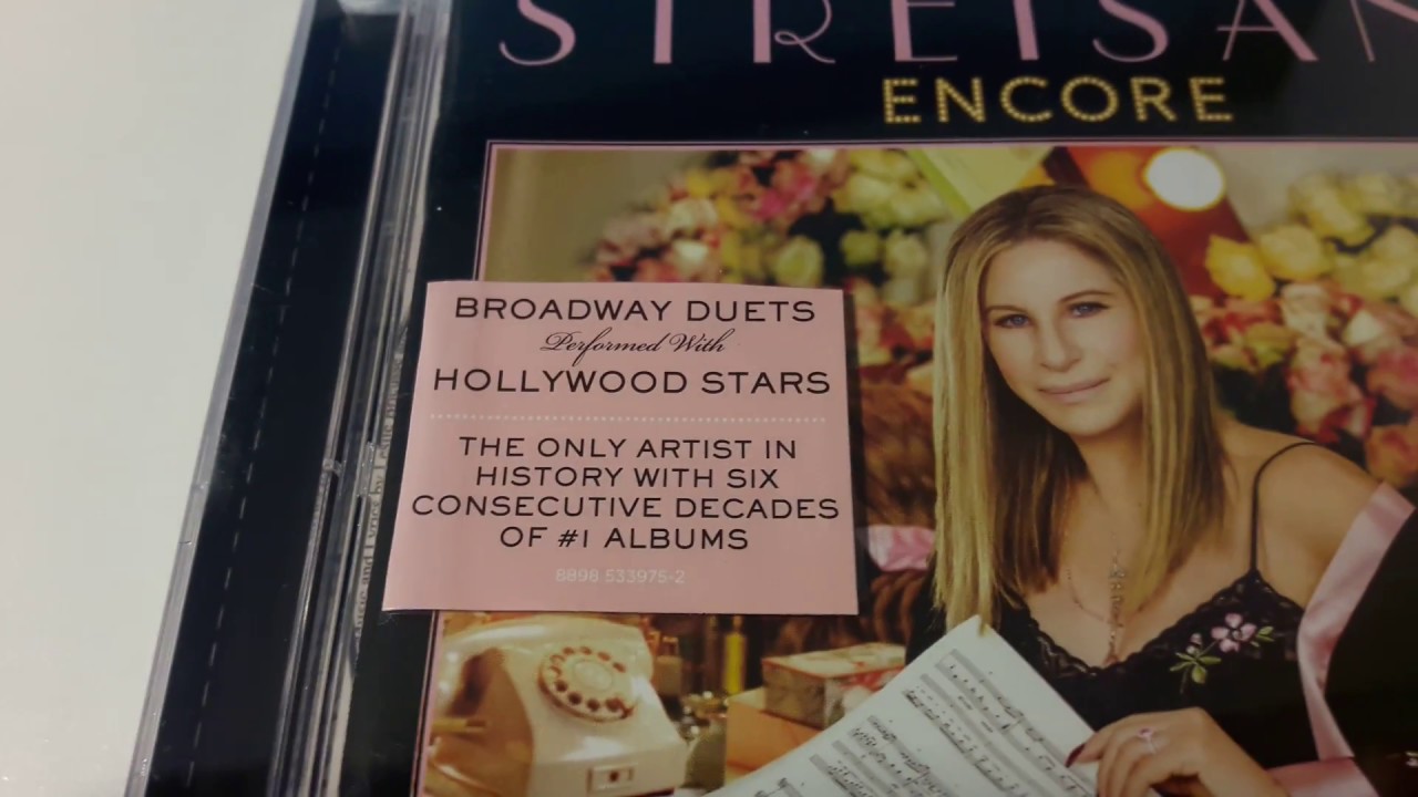 Regardez Barbra Streisand - Encore: Movie Partners Sing Broadway (Standard) (CD Unboxing) sur YouTube Regardez Barbra Streisand - Encore: Movie Partners Sing Broadway (Standard) (CD Unboxing) sur YouTube