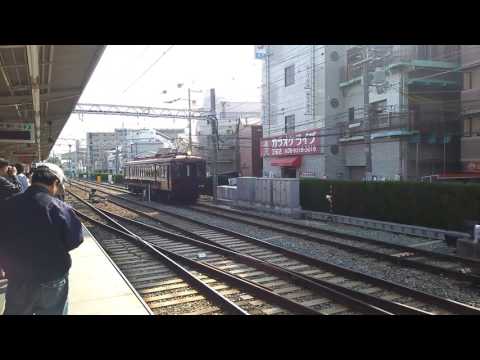 阪急春のレールフェスティバル後の動態保存車116形P-6構内移動@正雀駅