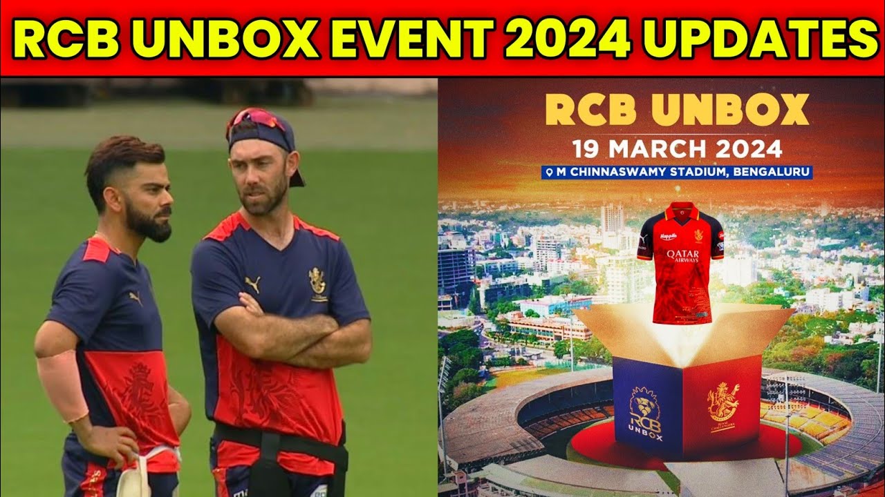 RCB Announced the Date of Unbox Event  RCB Unbox Event 2024