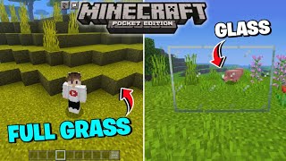 Connected Glass   Full Grass For Minecraft Pe 1.19 | Fix Lag In Mcpe 1.19