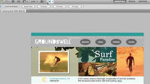 Setting up the Photoshop CS5.1 Interface for Designing Websites