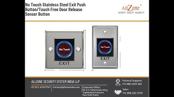 No Touch Door Release Button Exit Button With LED Light  DC12V No Touch more info Call 📱088822 23739