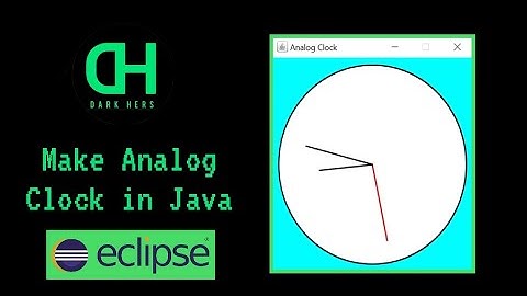 Make Analog Clock in Java