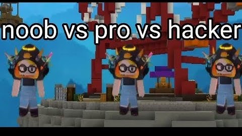noob vs pro vs hacker (sky wars lucky block)