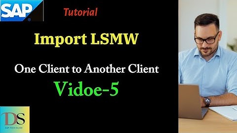 How to Import LSMW from one system to another | DS SAP FICO CLASSES |
