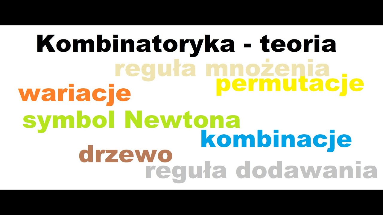 Kombinatoryka - teoria (do szkoły średniej)