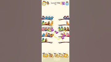 Bird sort calar game leval 1132 #games #leveldesign #gameplay #colorconcept #gaming #gameart #game